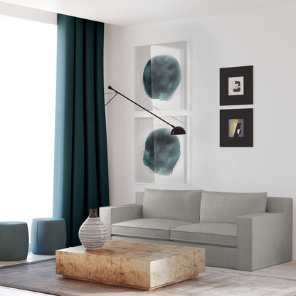 Mulberry Square Track-Arm Extra Long Sofa with Flange Seam