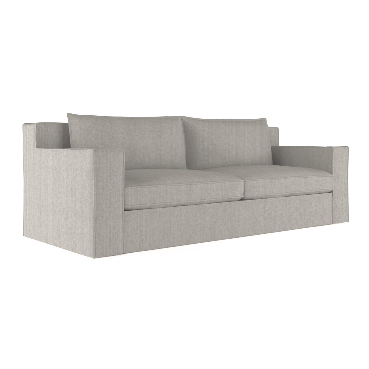 Mulberry Square Track-Arm Extra Long Sofa with Flange Seam