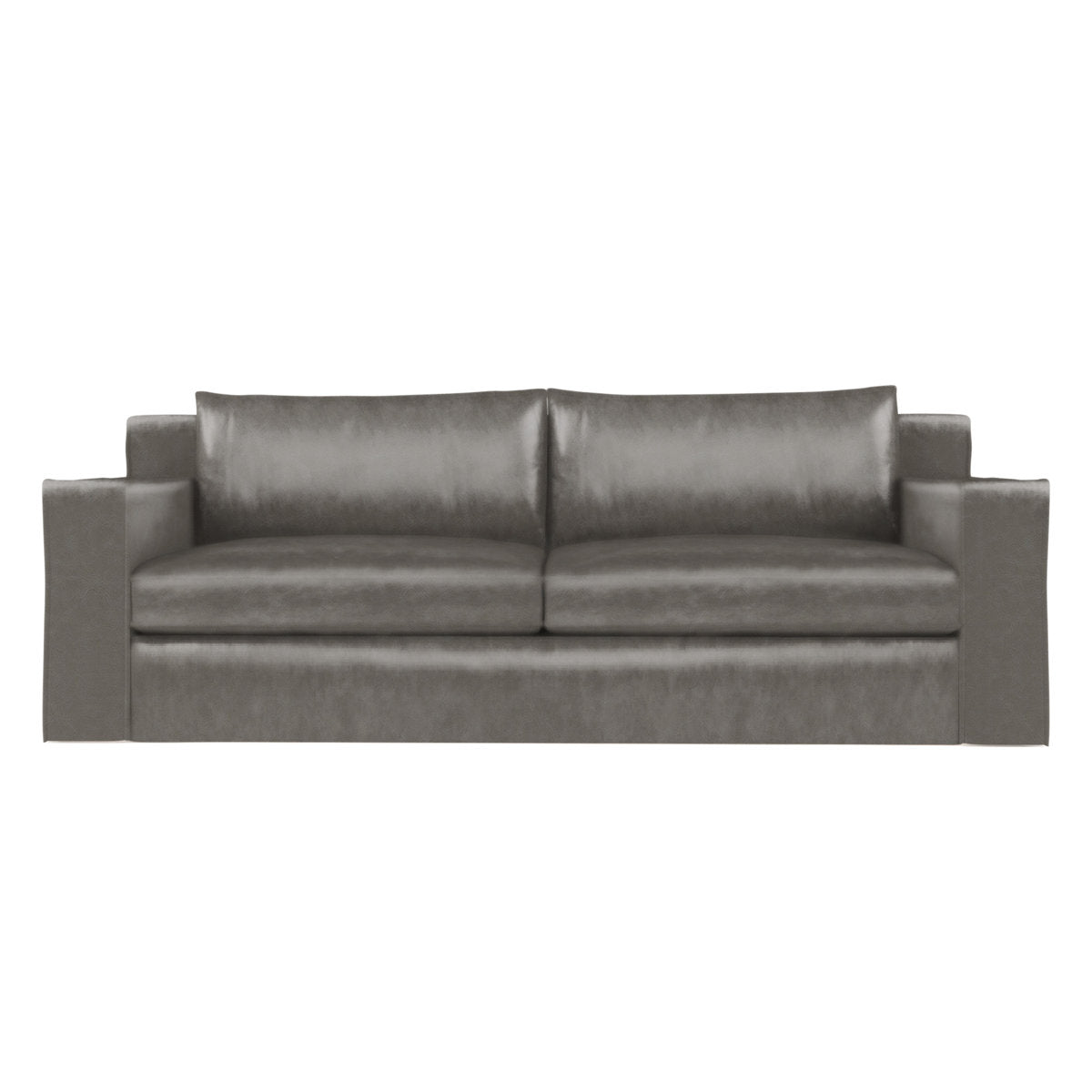 Mulberry Square Track-Arm Loveseat with Flange Seam