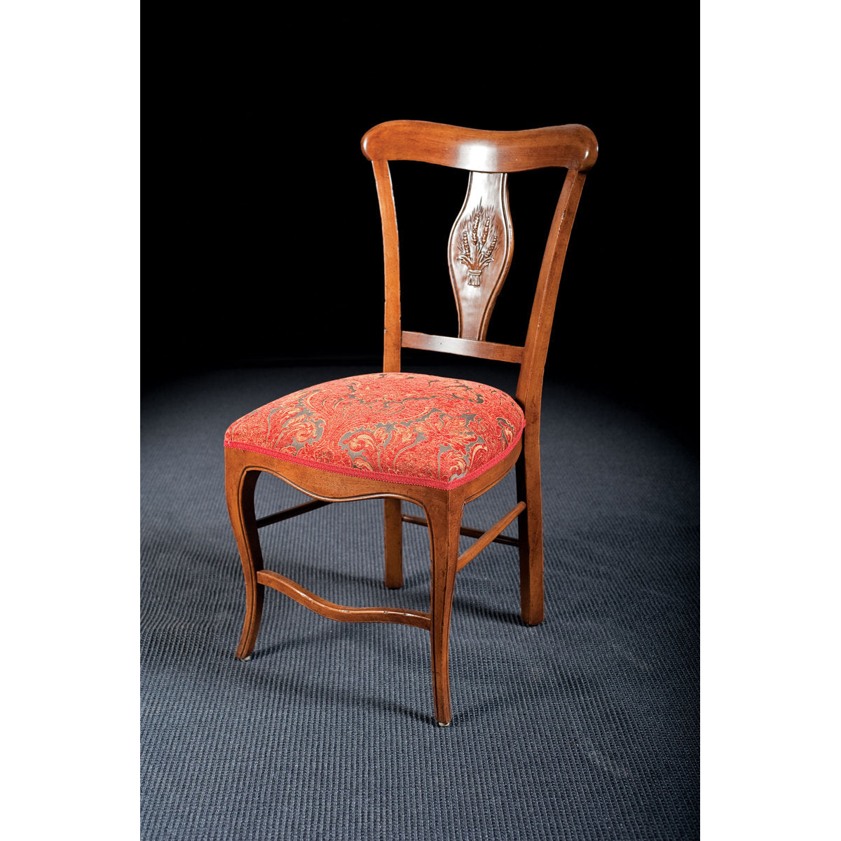 Muslin Queen Anne Back Side Chair