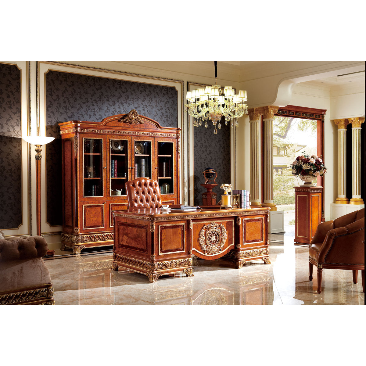 Narcissus Solid Wood Bookcase
