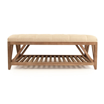 Zentique 4725 Tufted Rectangle With Storage Ottoman