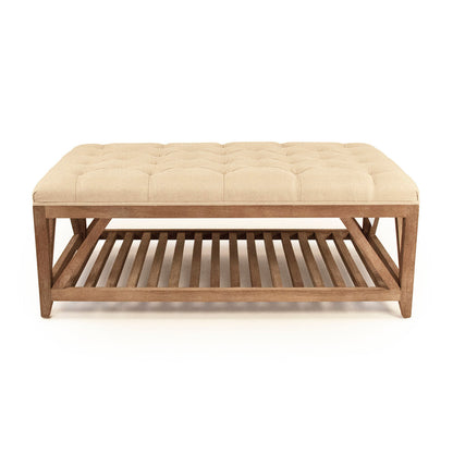 Zentique 4725 Tufted Rectangle With Storage Ottoman