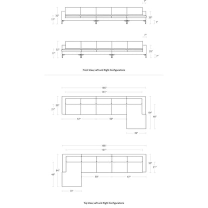 New Standard Chaise Sectional