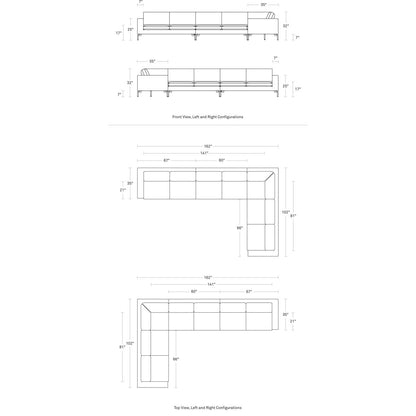 New Standard Leather Sectional