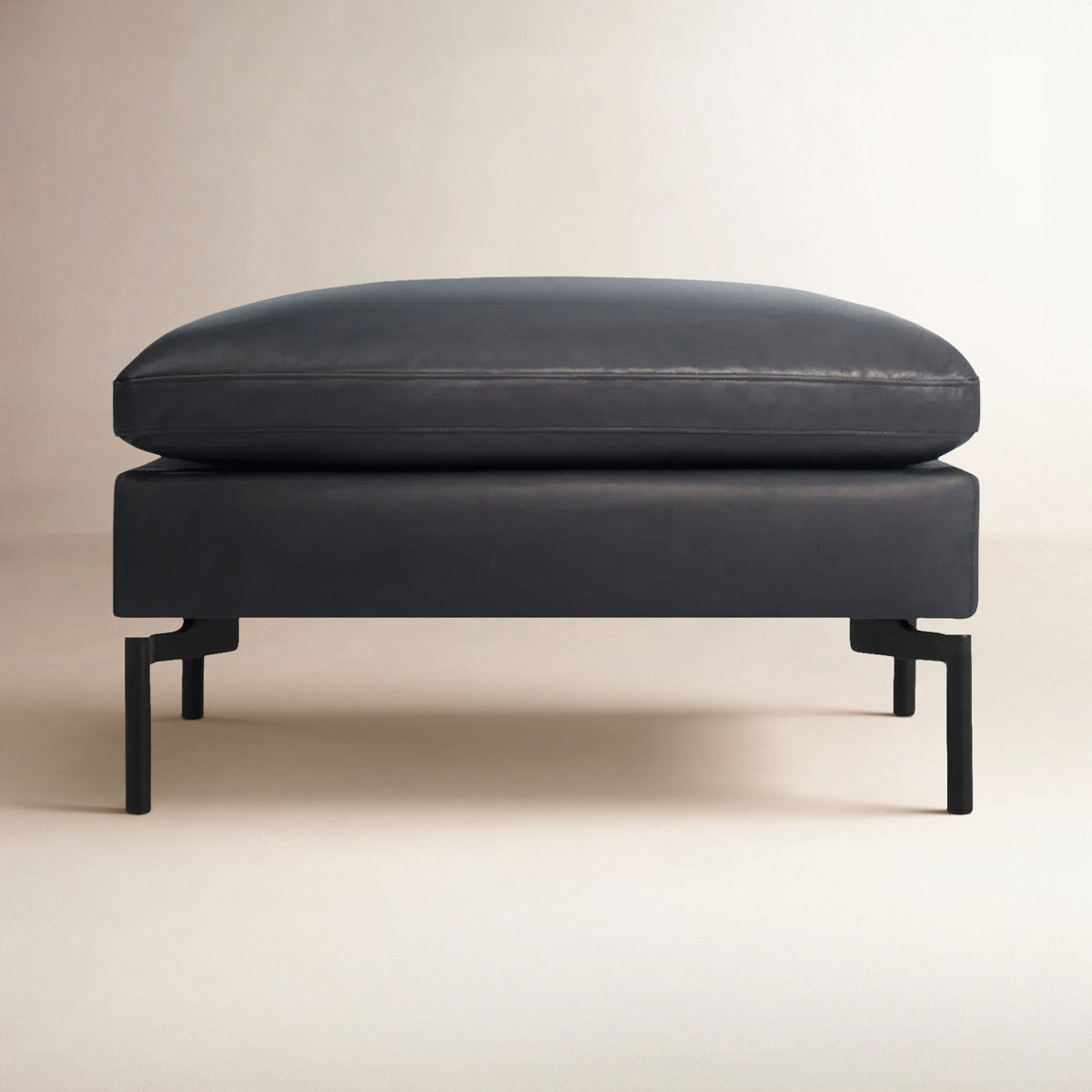 Blu Dot New Standard Leather Ottoman