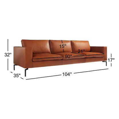 Blu Dot New Standard Leather Sofa