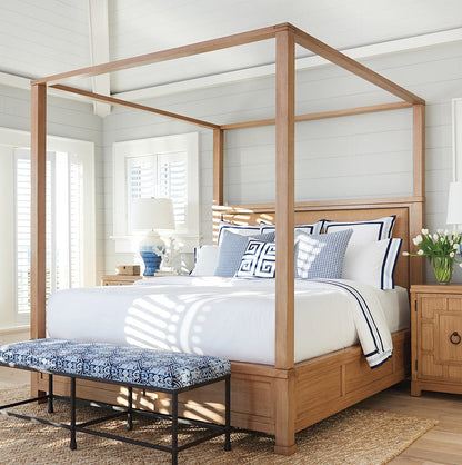 Newport Upholstered Canopy Bed