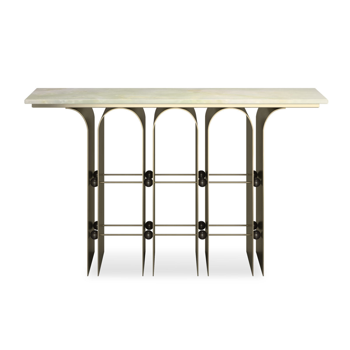 Nexus 56.5'' W Stone Console Table