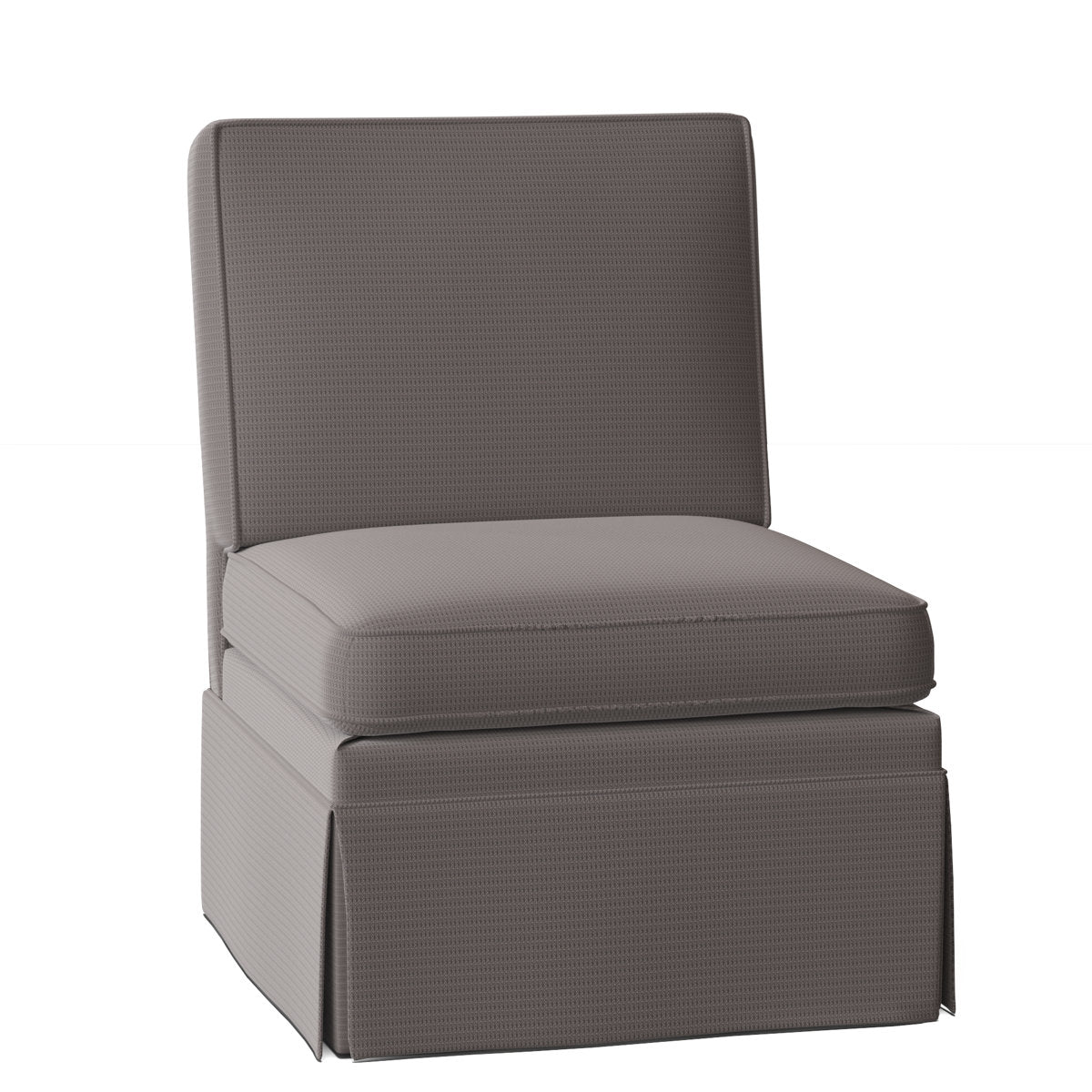 Duralee Novi 25 Wide Down Cushion Slipcovered Slipper Chair
