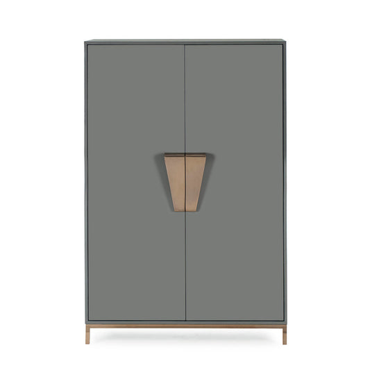 Sonder Living Shield Cabinet Dark Grey Lacquer