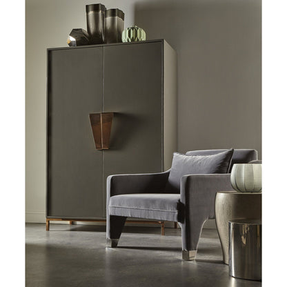 Sonder Living Shield Cabinet Dark Grey Lacquer