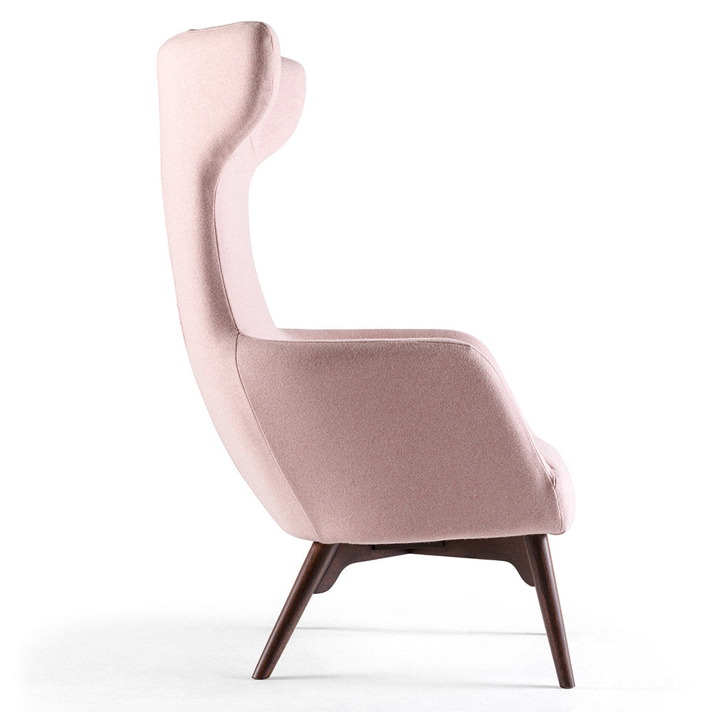 Ohio Wingback Chair Chair with Ottoman