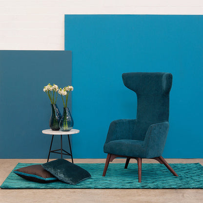 Ohio Wingback Chair Chair with Ottoman