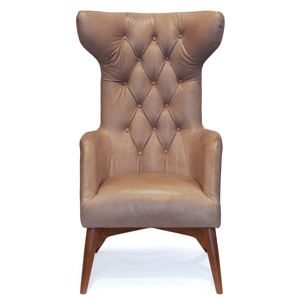 Ohio Wingback Chair Chair with Ottoman