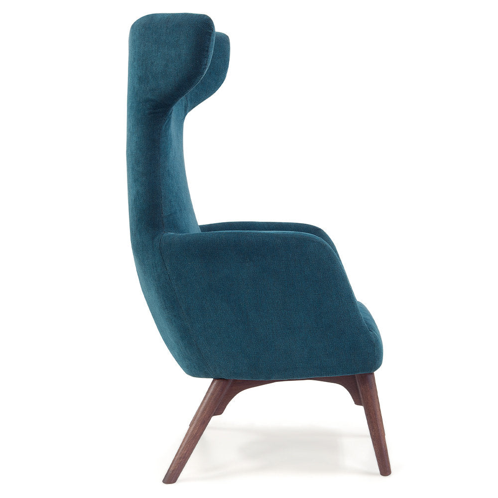Ohio Wingback Chair Chair with Ottoman