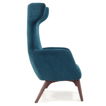 Ohio Wingback Chair Chair with Ottoman