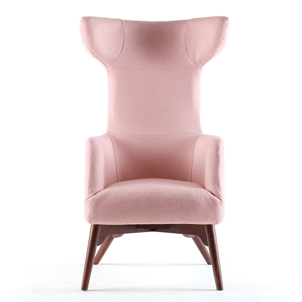 Ohio Wingback Chair Chair with Ottoman