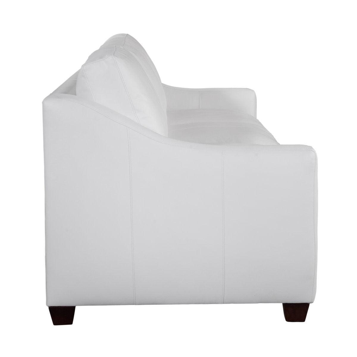 Braxton Culler Oliver 100 Genuine Leather Sofa In White