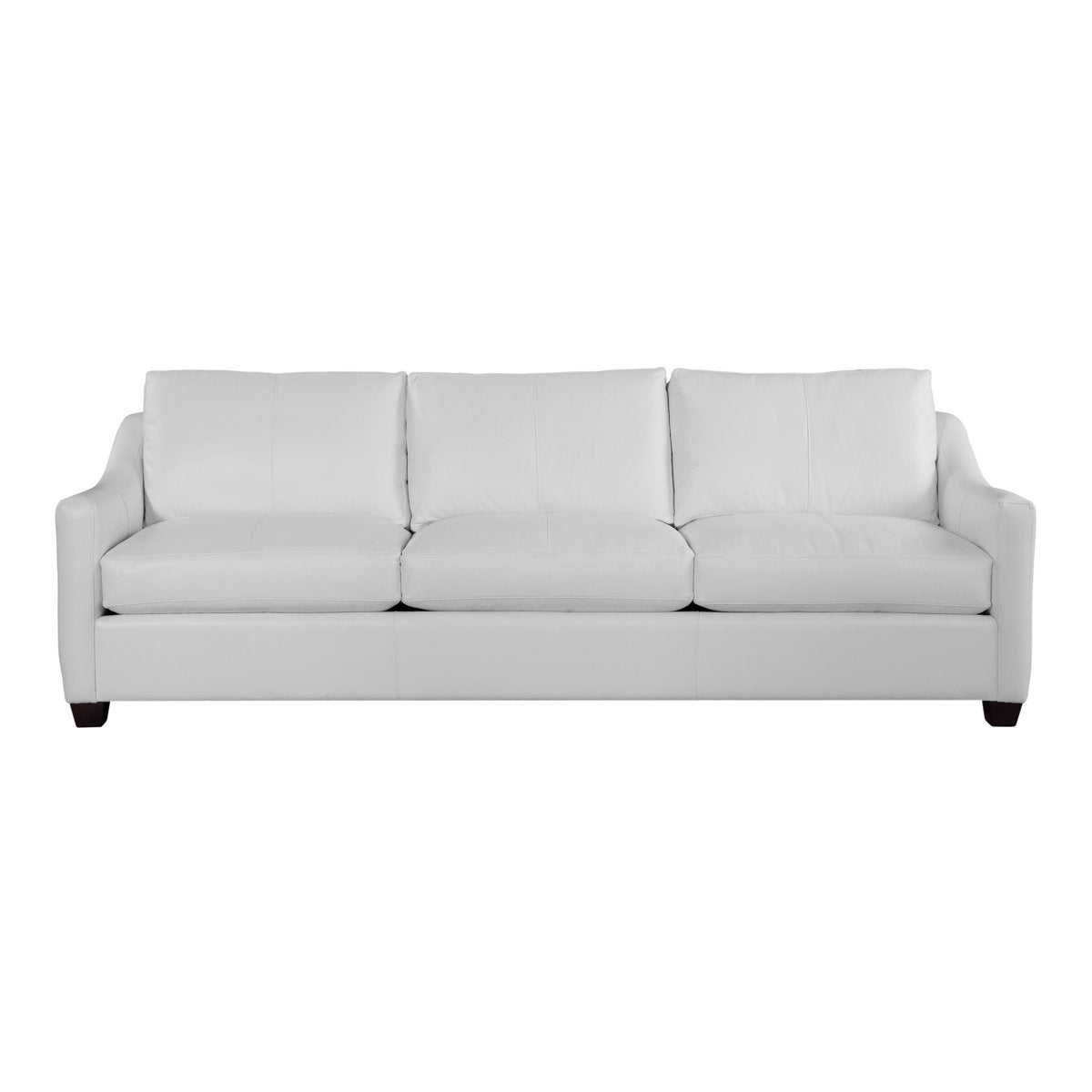 Braxton Culler Oliver 100 Genuine Leather Sofa In White
