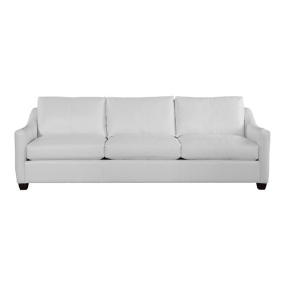 Braxton Culler Oliver 100 Genuine Leather Sofa In White