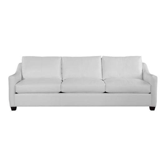 Braxton Culler Oliver 100 Genuine Leather Sofa In White