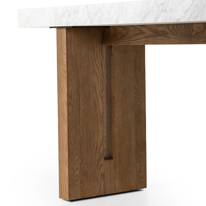 Olympia Console Table-White Carrara Marble