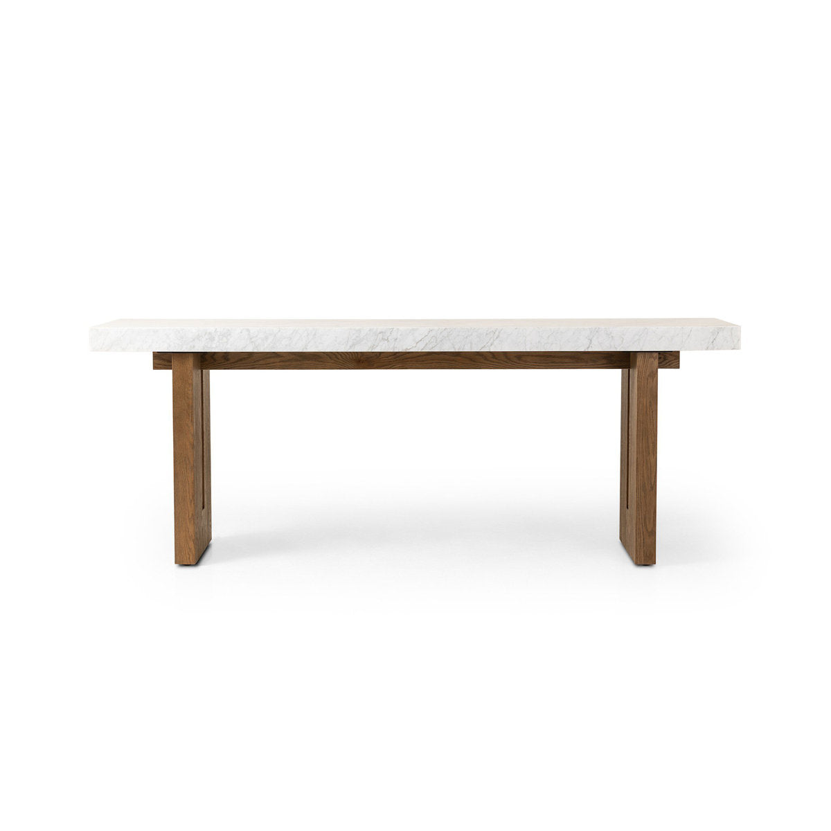 Olympia Console Table-White Carrara Marble