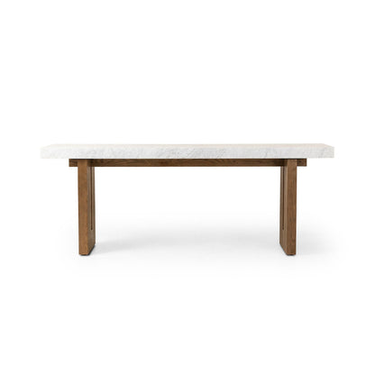Olympia Console Table-White Carrara Marble