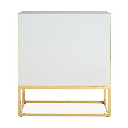 Op Art Rectangle Accent Cabinet