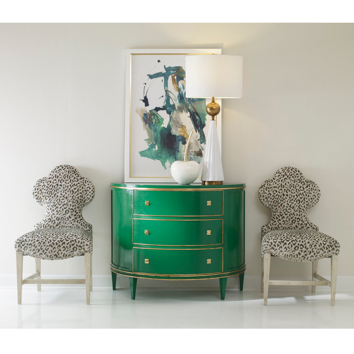 Ambella Orion 3 Drawer Half Circle Accent Chest