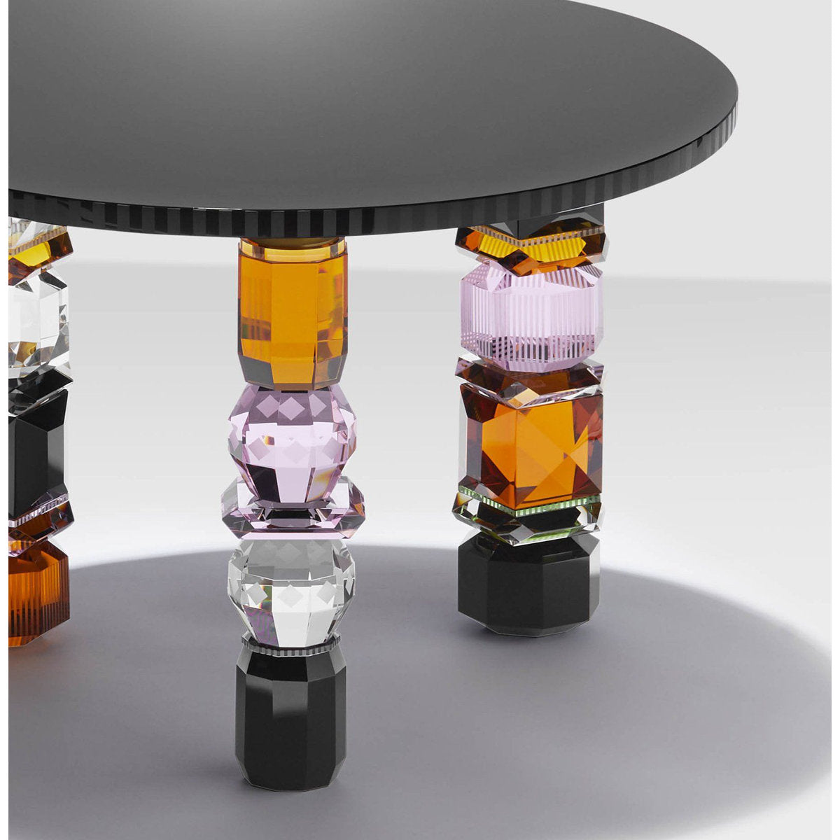 Reflections Copenhagen Glass 3 Legs End Table