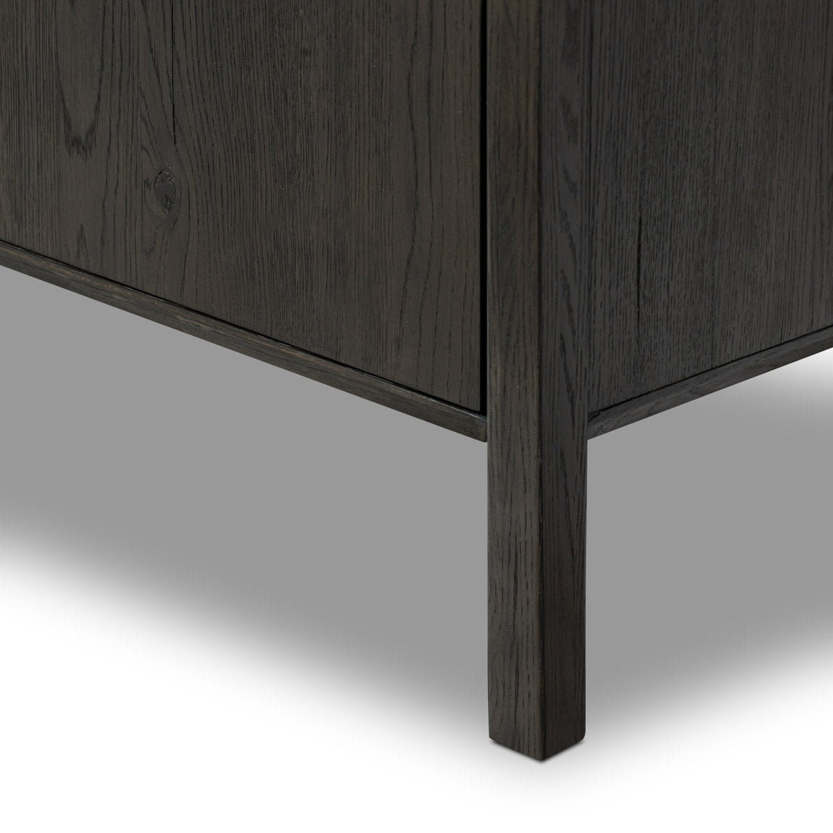 Orwin Wide Bookshelf-Smoked Black Oak