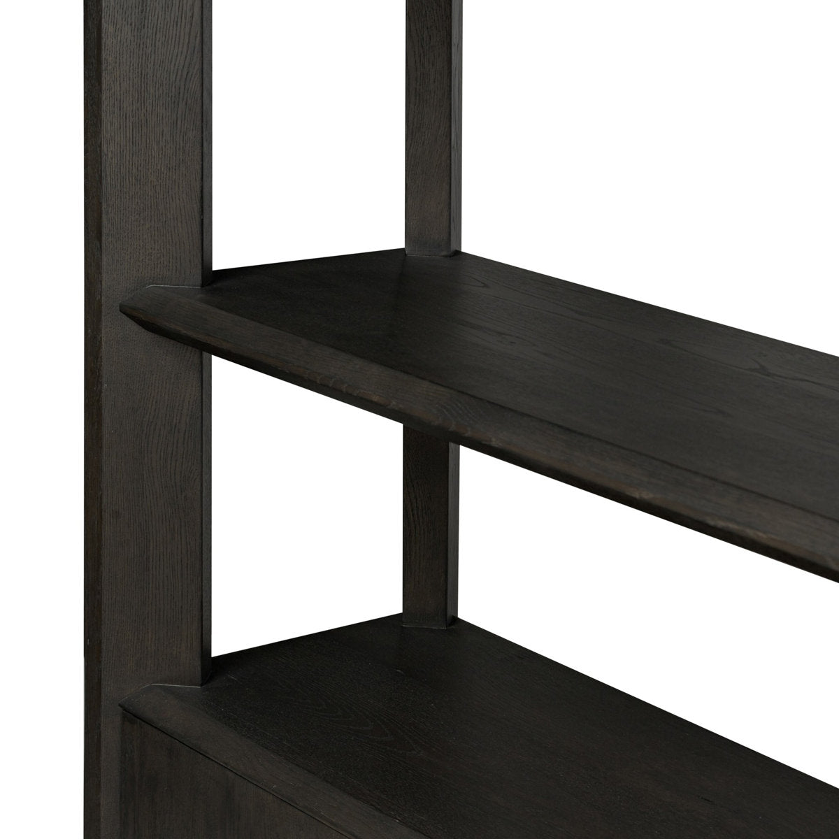 Orwin Wide Bookshelf-Smoked Black Oak