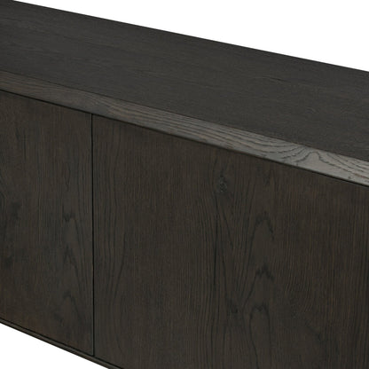 Orwin Wide Bookshelf-Smoked Black Oak