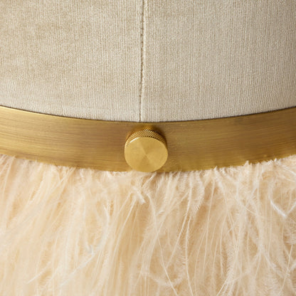 Ngala Trading Co Ostrich Fluff Pouf