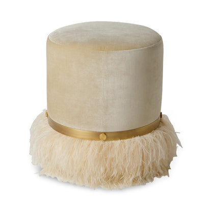Ngala Trading Co Ostrich Fluff Pouf