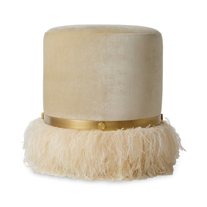 Ngala Trading Co Ostrich Fluff Pouf