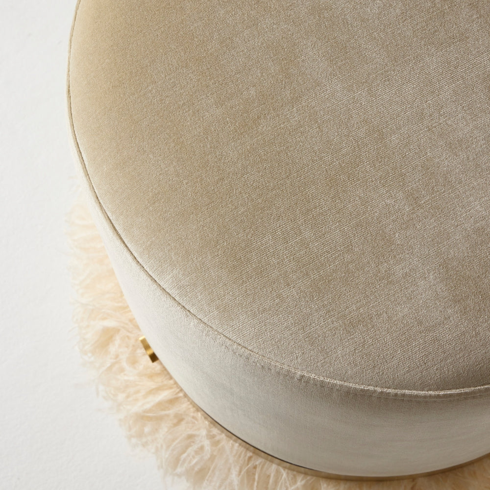 Ngala Trading Co Ostrich Fluff Pouf