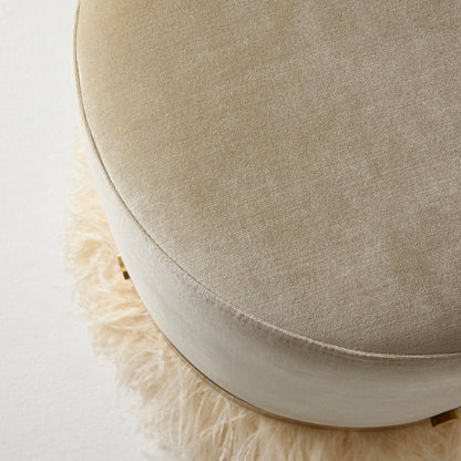 Ngala Trading Co Ostrich Fluff Pouf