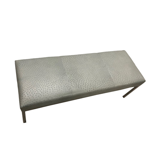 Moomoo Designs Ostrich Leather Bench