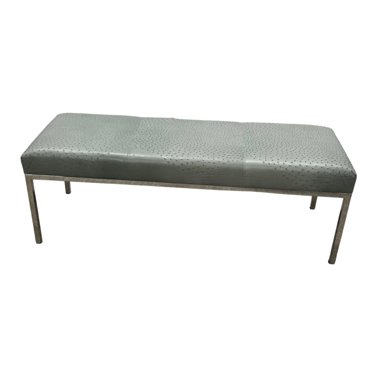Moomoo Designs Ostrich Leather Bench