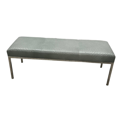 Moomoo Designs Ostrich Leather Bench