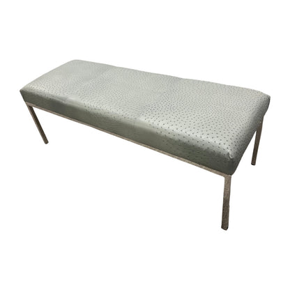 Moomoo Designs Ostrich Leather Bench
