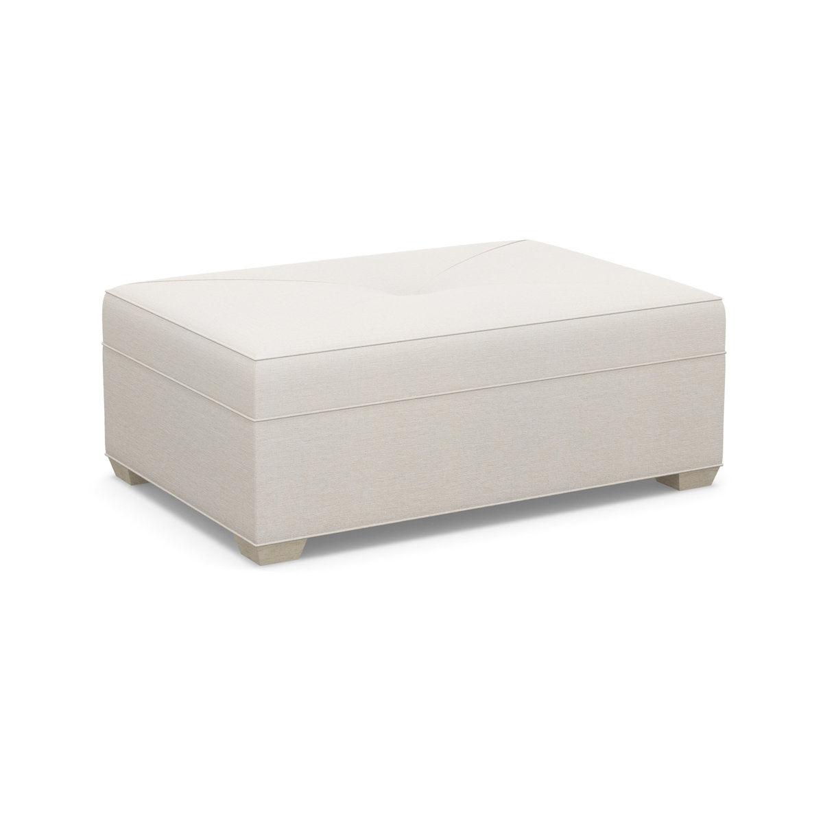 Paul Robert 54 Wide Rectangle Standard Ottoman With Tapered Foot