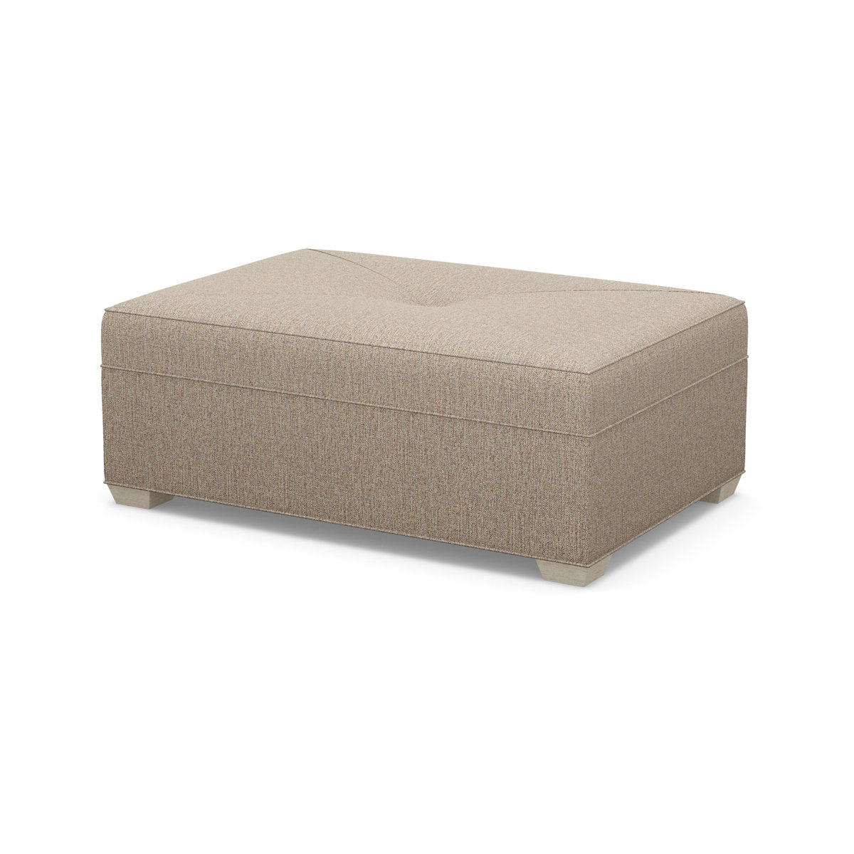 Paul Robert 54 Wide Rectangle Standard Ottoman With Tapered Foot