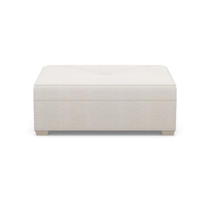 Paul Robert 54 Wide Rectangle Standard Ottoman With Tapered Foot