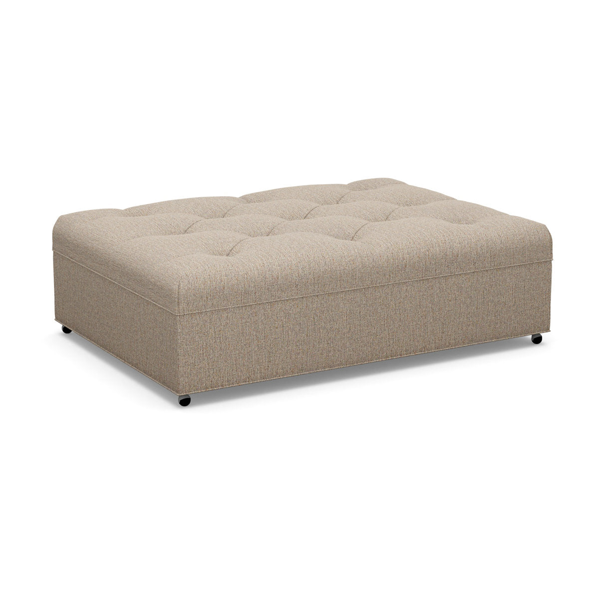 Paul Robert 60 Wide Tufted Rectangle Cocktail Ottoman With Caster
