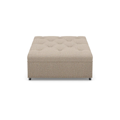 Paul Robert 60 Wide Tufted Rectangle Cocktail Ottoman With Caster