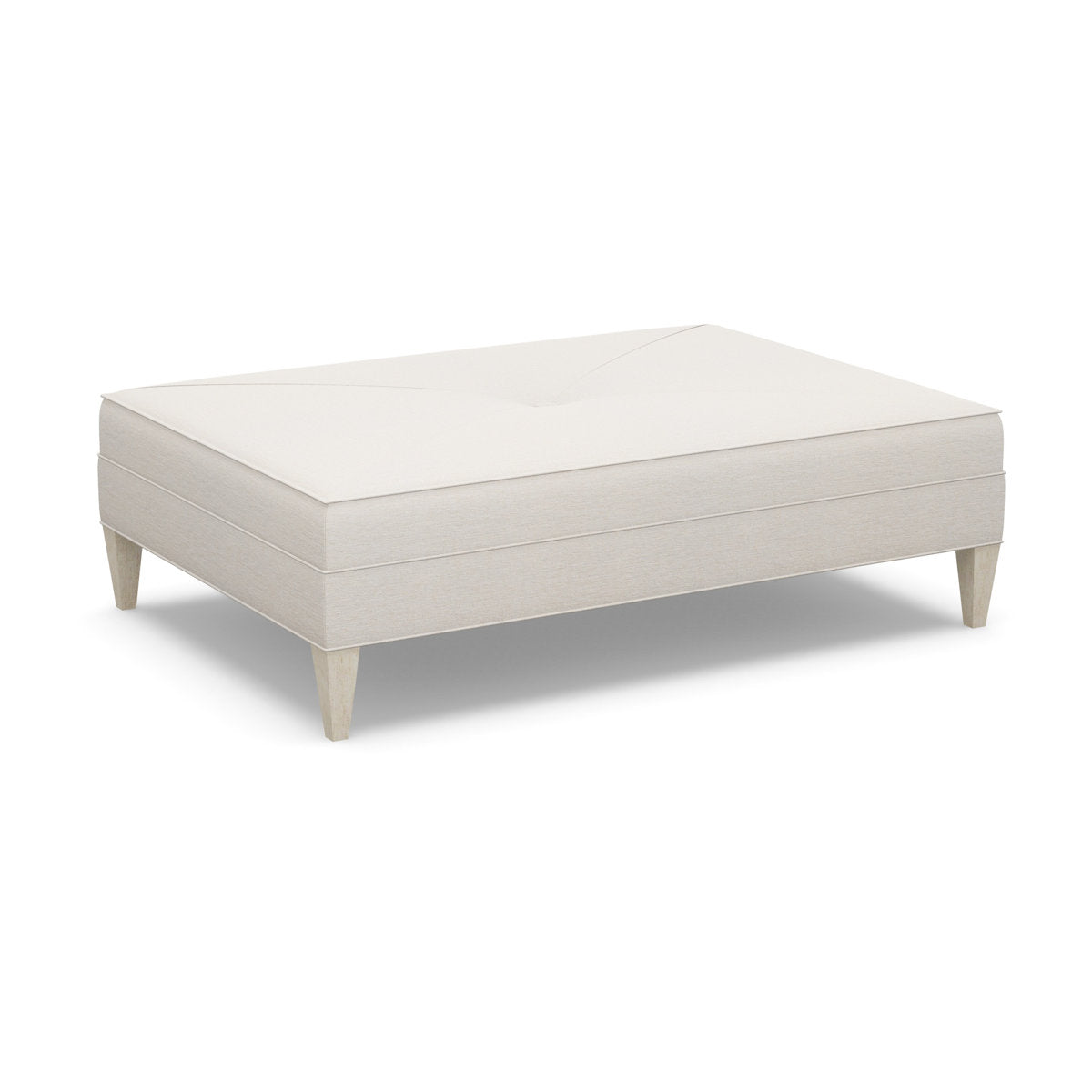 Paul Robert 60 Wide Rectangle Standard Ottoman With Tapered Leg